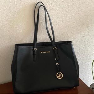 Michael Kors  black saffiano leather tote